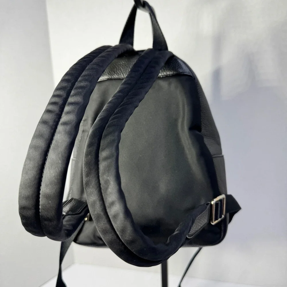 Coach Mini Charlie‎ Backpack Black Pebbled Leather Gold Hardware #M1567-F38263